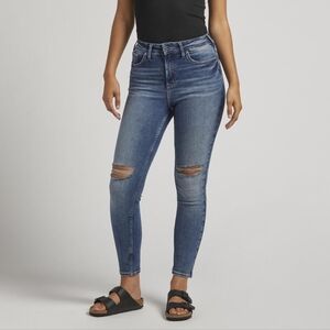 Silver Jeans Infinite Fit High Rise Skinny Jeans Stretch Size Medium 29 30 31 32